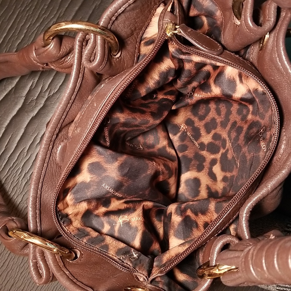 B. Makowsky Leather shoulder bag - Picture 5 of 9